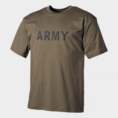 T-shirt Militar com Estampagem