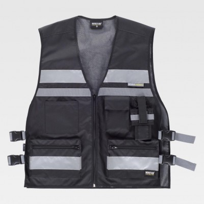 Colete W/T Multi Bolsos c/Faixas Refletoras