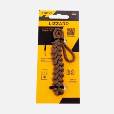 Innovational keychain for starting fire "Lizzard"