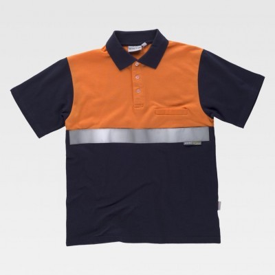 Polo W/T Alta Visibilidade C/Faixas Refletoras