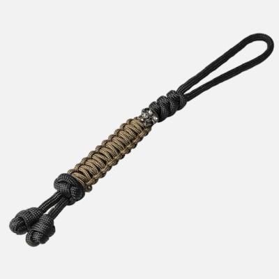 Lanyard Loopy Snake Black and Coyote