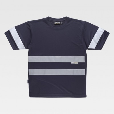 T-Shirt W/T Alta Visibilidade c/faixas refetoras