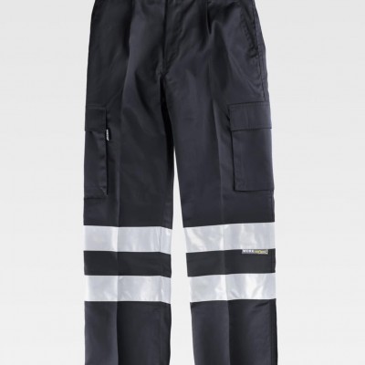 Calça W/T B1407 Multi bolsos c/Faixas Refletoras