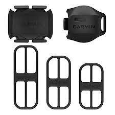 Garmin sensor cadencia 2 010-12844-00 Cinco acessórios pretos de plástico para dispositivos Garmin com logo e tiras elásticas