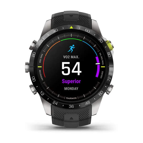 MARQ® Athlete (Gen 2) Garmin Relógio inteligente Garmin com mostrador digital a cores e bracelete preta em silicone