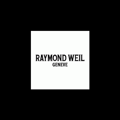 Logótipo RAYMOND WEIL GENEVE em preto sobre fundo branco