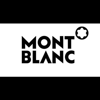 Logotipo da marca MONT BLANC com símbolo circular