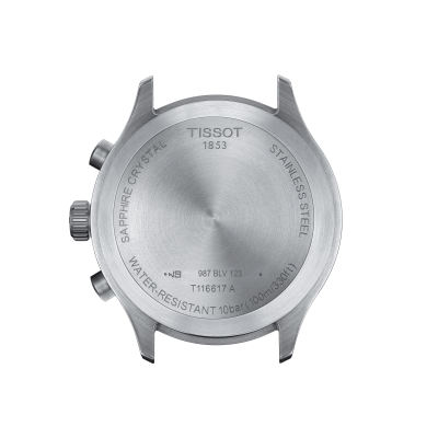 Tampa traseira de relógio Tissot em aço inoxidável com inscrições gravadas
