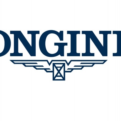 Logótipo da marca LONGINES em azul escurp