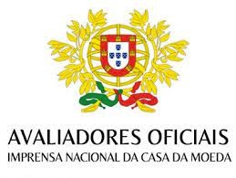 Emblema e texto dos Avaliadores Oficiais da Imprensa Nacional da Casa da Moeda