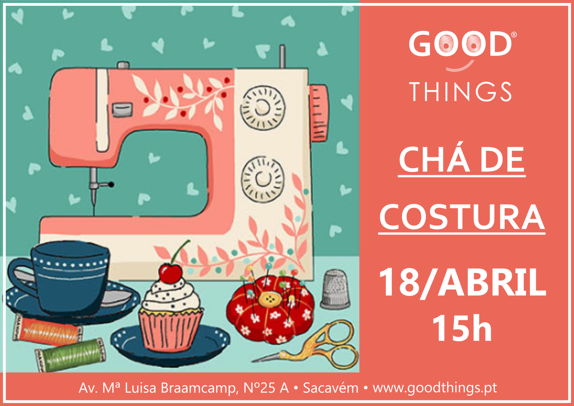 Chá de Costura | 18 de Abril Chá de Costura | 18 de Abril