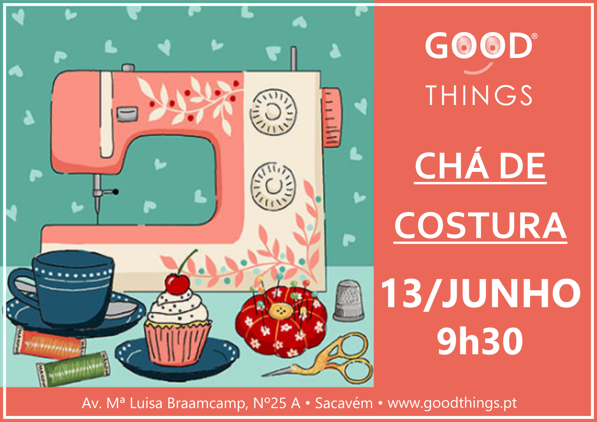 Chá de Costura | 13 de Junho Chá de Costura | 13 de Junho