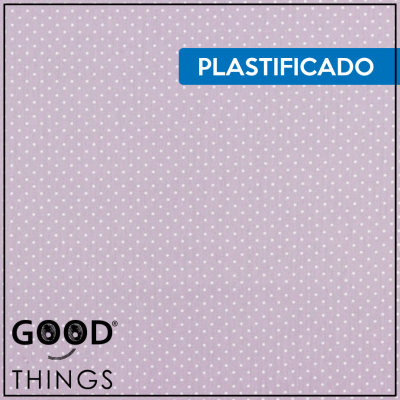 Tecido Plastificado | Bolinhas Lilás