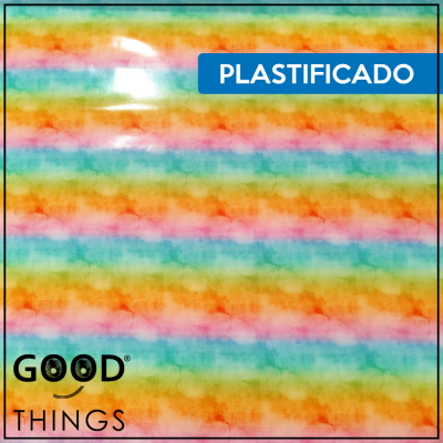 Tecido Plastificado | Mesclado Arco Íris