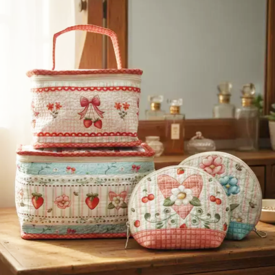 FUXICOS E FRICOTES | Frutas Vermelhas  | Necessaires e Bolsinhas