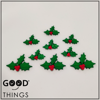 Botão Decorativo | Holly Jolly Christmas