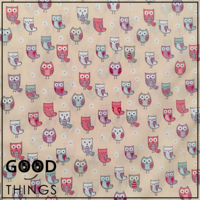 Tecido Mochos fundo Rosa