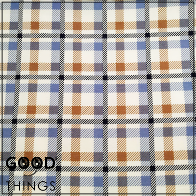 Flanela Xadrez Azul e Bege