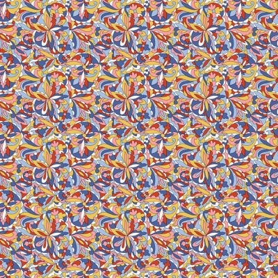 LIBERTY FABRICS | Summer Fair | Swirling Kaleidoscope Azul