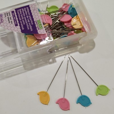 Alfinetes Patchwork Passarinhos