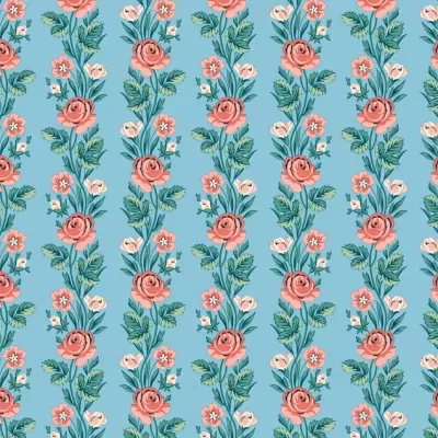 LIBERTY FABRICS | Palace Gardens | Regal Stripe Azul