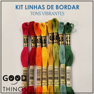 DMC | Kit Linha Bordar | Tons Vibrantes