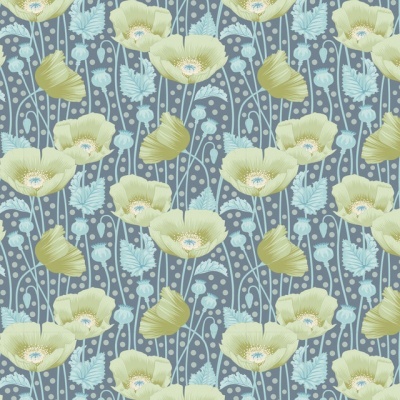 TILDA | Gardenlife | Poppies Grey Green