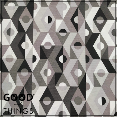 Loneta Geométrico Cinza