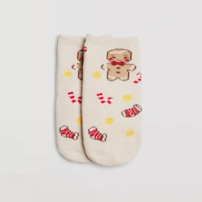 Meia Bebé Antiderrapante Natal