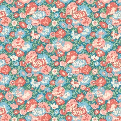 LIBERTY FABRICS | Palace Gardens | Bunckingham Blooms Azul