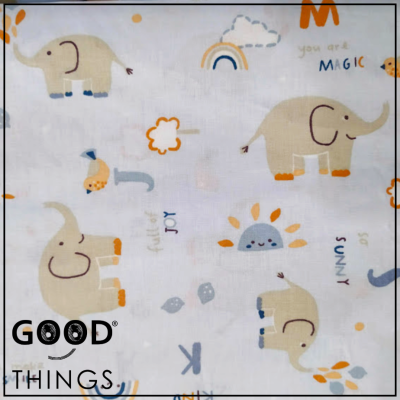 Tecido Alfabeto | Elefantes