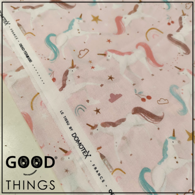 DOMOTEX | Unicórnios fundo Rosa