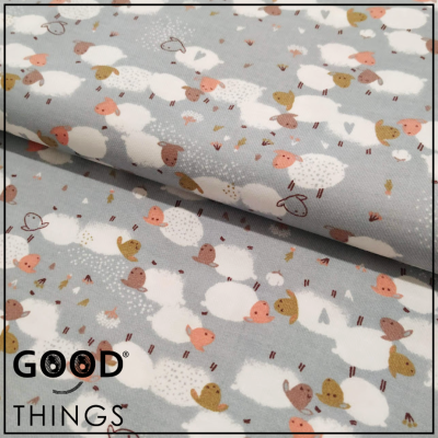 Vaiela Ovelhinhas fundo Azul