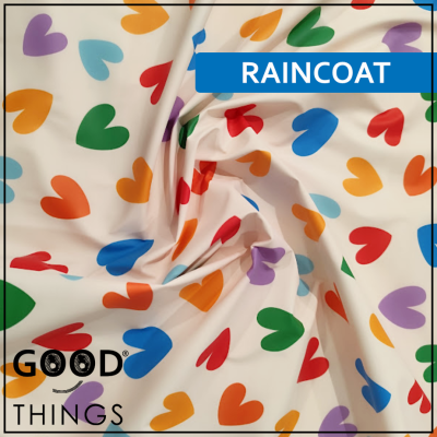 Tecido Gabardine | Corações Coloridos