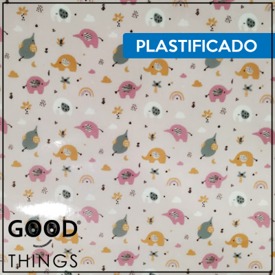 Tecido Plastificado | Elefantes