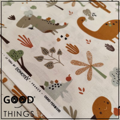 DOMOTEX | Dinossauros tons Bege e Verde