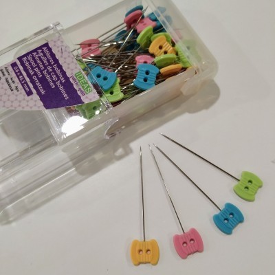 Alfinetes Patchwork Carrinhos de Linhas