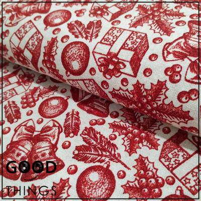 Loneta Natal Vermelho