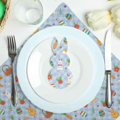 Tecido Páscoa | Pintainhos e Coelhinhos