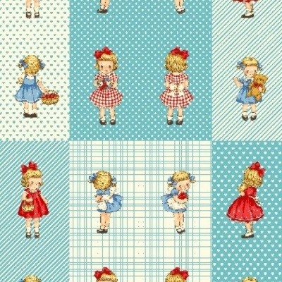 QUILT GATE FABRICS | Margret & Sophie | Squares Blue