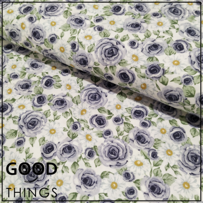 Vaiela Rosas e Margaridas Azul