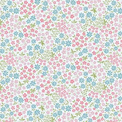LIBERTY FABRICS | Wildflower | Florinhas Rosa, Lilás e Azuis