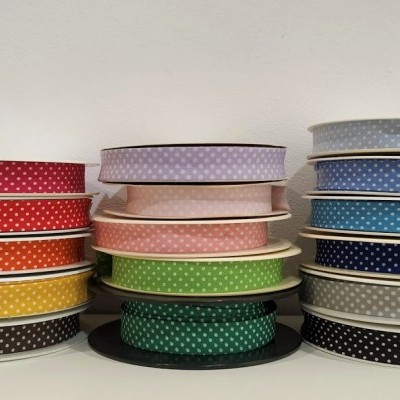 Fita de Viés | Bolinhas | 18mm