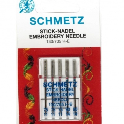 SCHMETZ | Agulha para Máquina de Bordar | 75/11 - 90/14