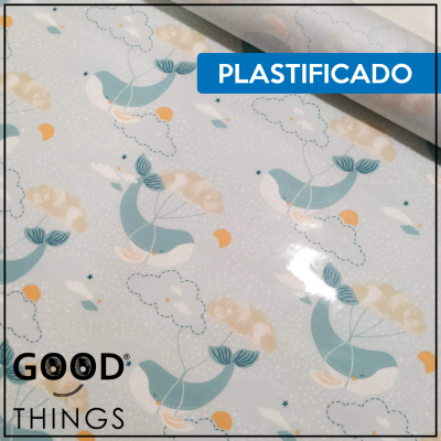 Tecido Plastificado | Baleias