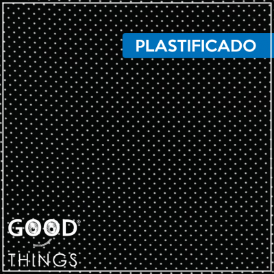 Tecido Plastificado | Bolinhas Preto