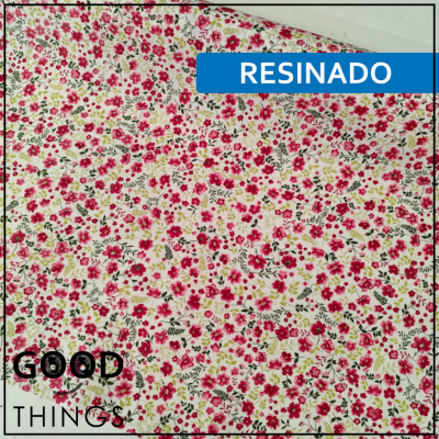Tecido Resinado | Florinhas Rosa
