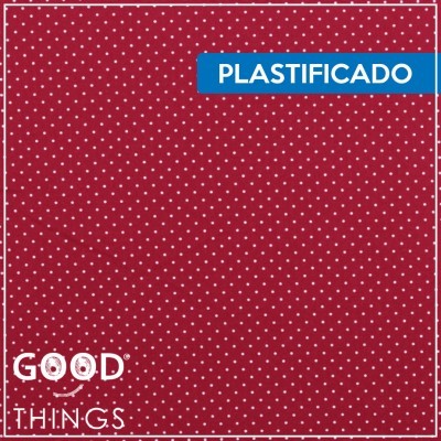 Tecido Plastificado | Bolinhas Cereja