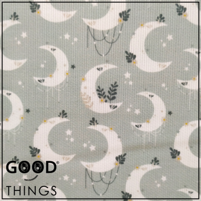 Fustão | Teddy | Luas fundo Verde