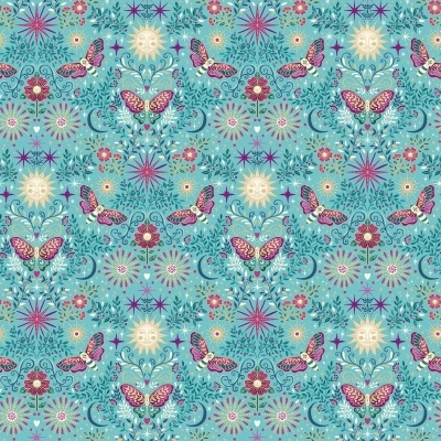 MAKOWER UK | Luna | Night Garden Teal